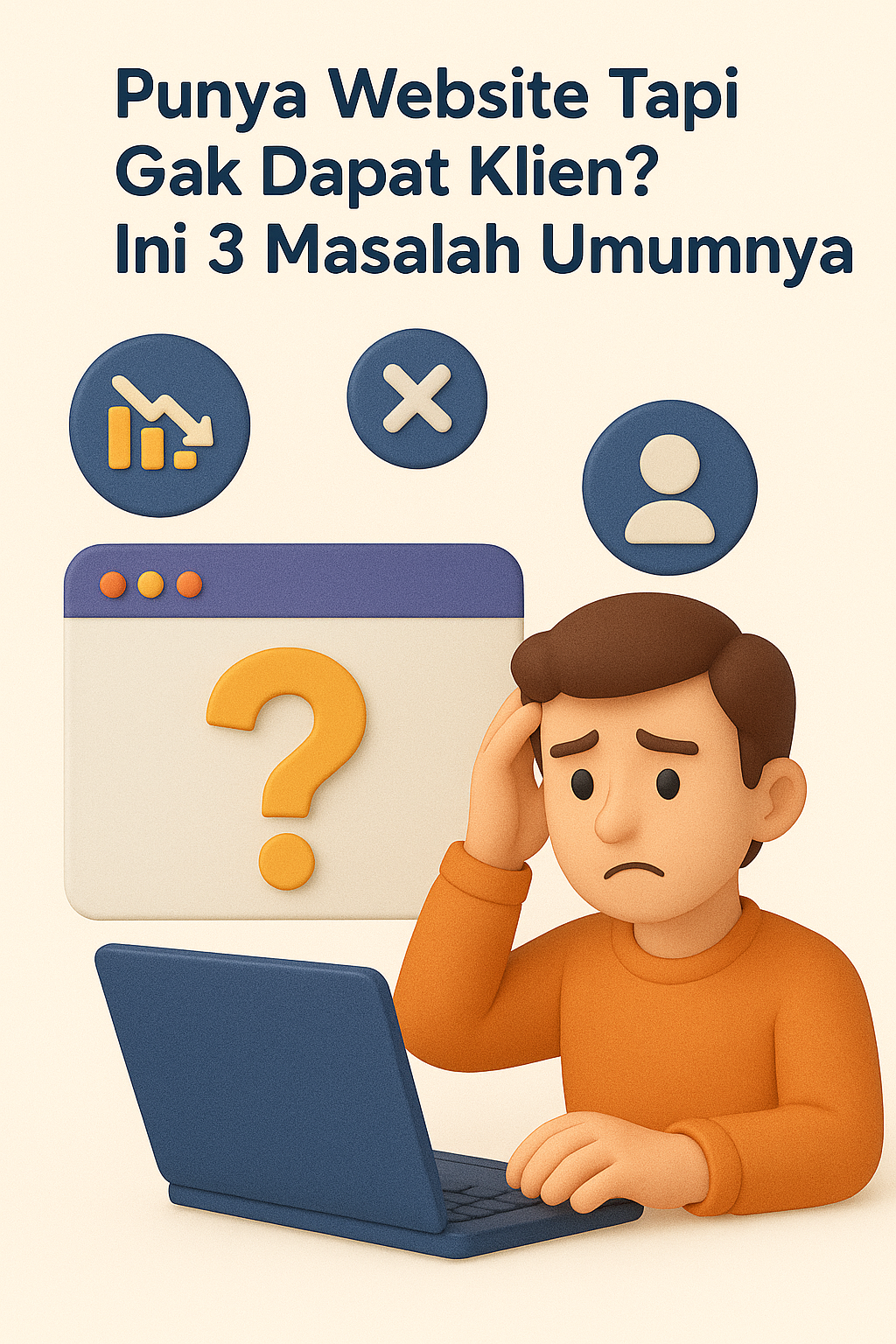 Punya Website Tapi Gak Dapat Klien? Ini 3 Masalah Umumnya